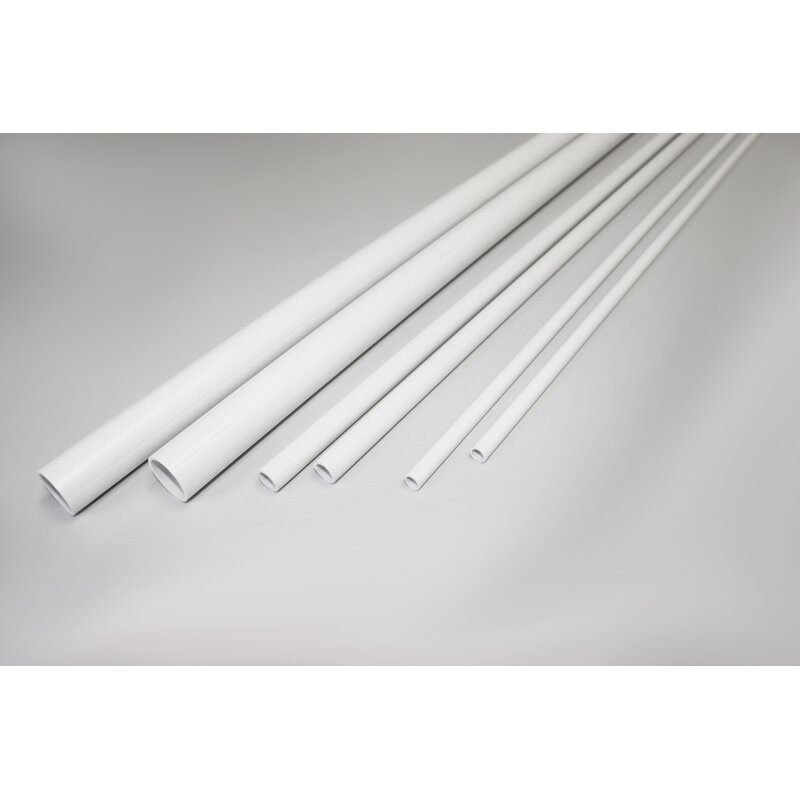 PVC - Rundrohr - Wei -  Abm. whlbar