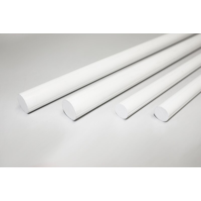 PVC - rod - white - dim. selectable