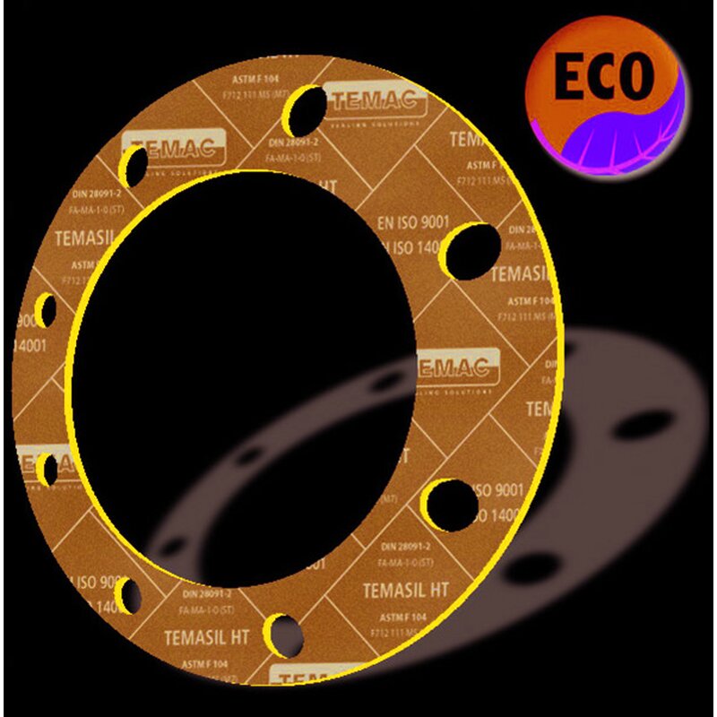 Dichtungsplatte TEMASIL HT Light Blue; 3,0 mm dick; 1500 x 1500 mm