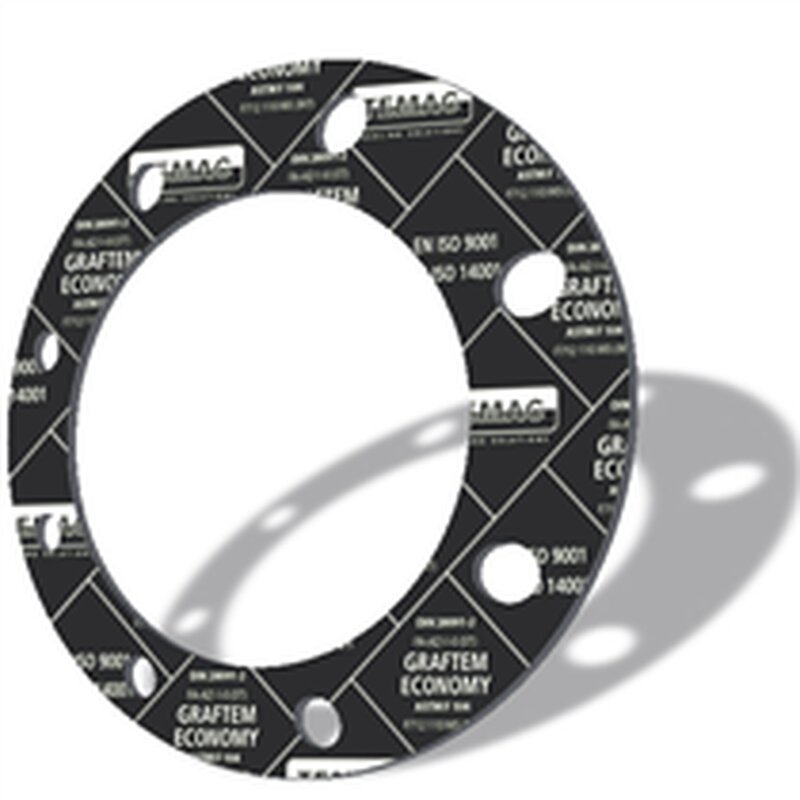 Sealing plate GRAFTEM Black; 3,0 mm thick; 1500 x 1500 mm