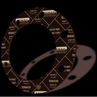 Dichtungsplatte TEMACID Grey; 1,5 mm dick; 1500 x 1500 mm