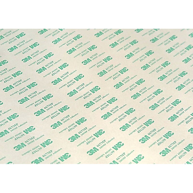 3M 467MP Transfer Adhesive - cut to the appropriate size of the permanent printing plate