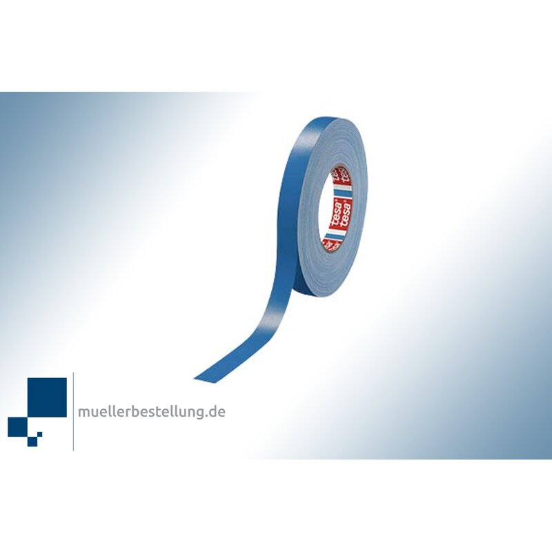 tesaband 4651 Premium blue fabric tape, 50 mm, 50 m