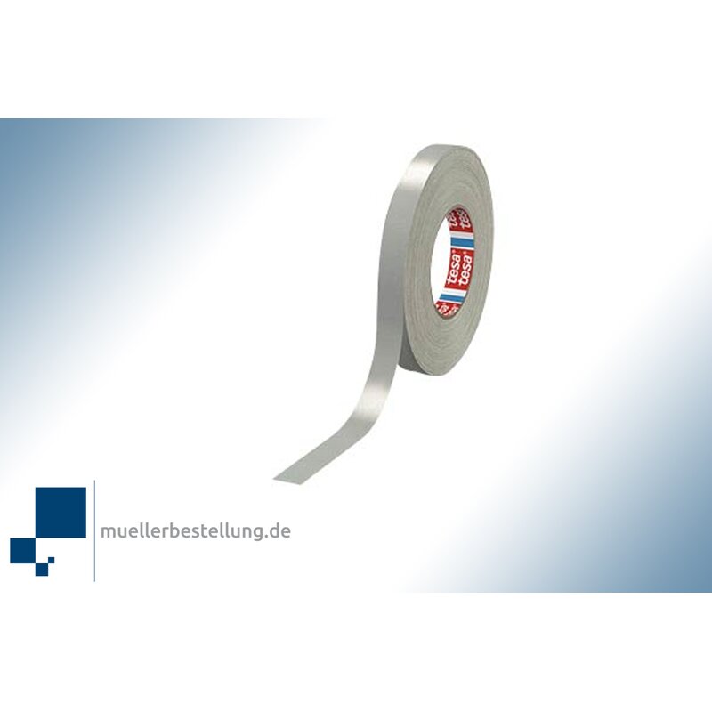 tesaband 4651 Premium grey fabric tape, 19 mm, 50 m