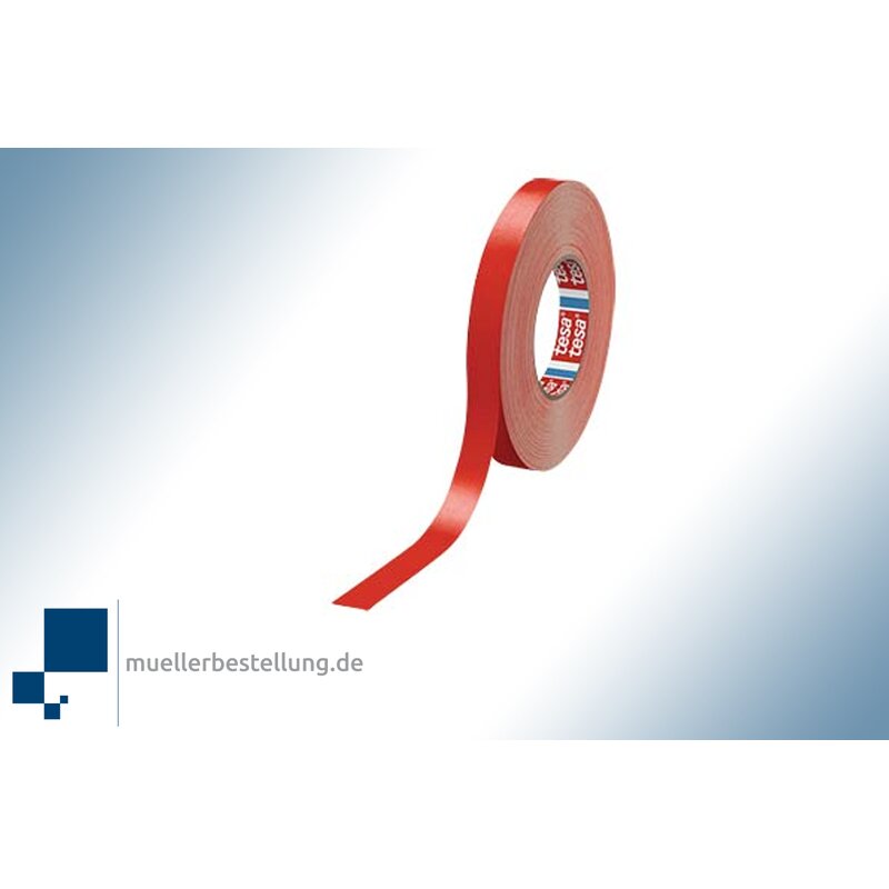SPTESAGBP-19-50-RD tesaband 4651 Gewebeband Premium rot, 19 mm, 50 m