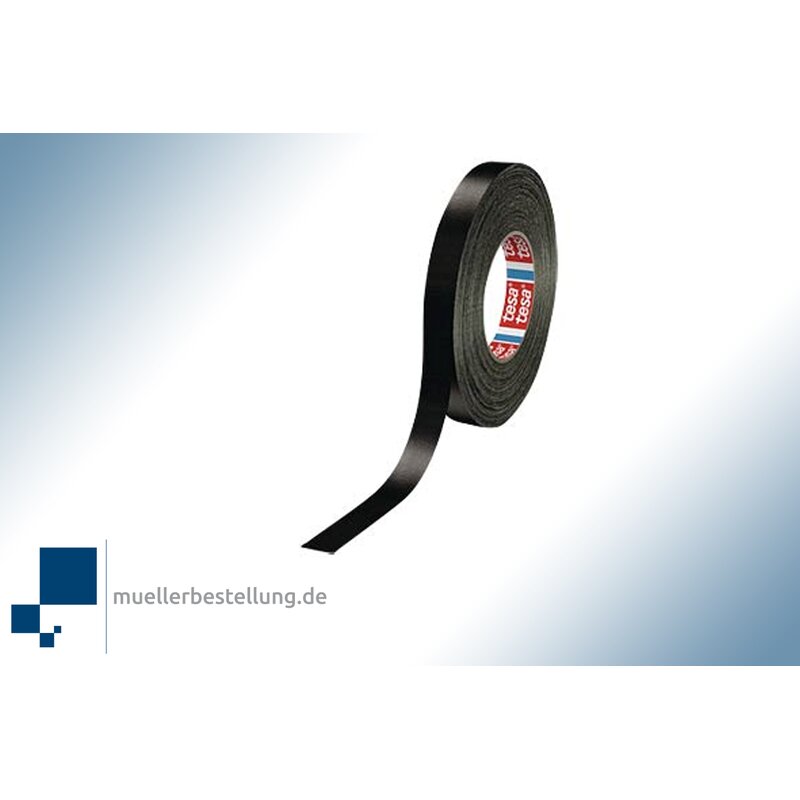 SPTESAGBP-38-50-BK tesaband 4651 Gewebeband Premium schwarz, 38 mm, 50 m