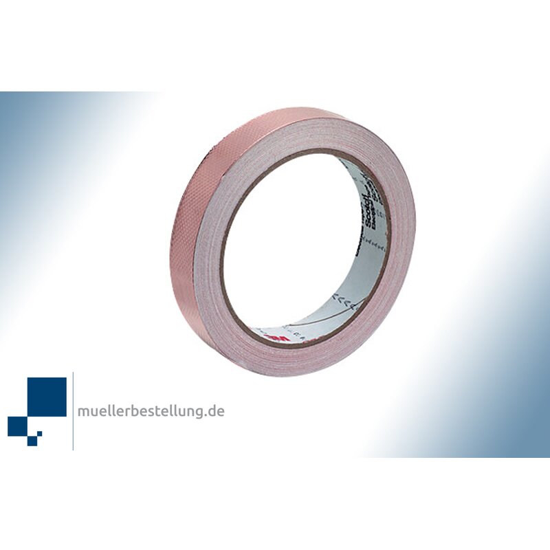 3m 1245 Copper strip, embossed, 12 mm, 16.5 m