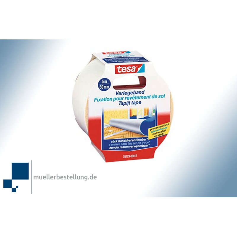 SPTESAVB-50-5-EB TESA 55729 Verlegeband, entfernbar, 50 mm, 5 m
