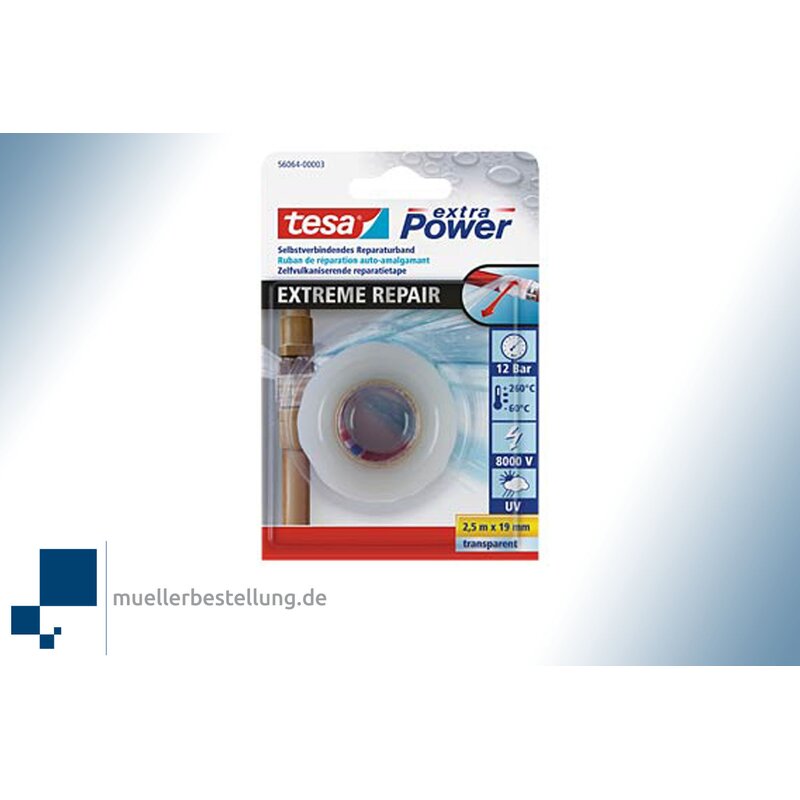 SPTESARB-19-2,5-TP TESA 56064 extra Power Reparaturband, transparent, 19 mm, 2,5 m