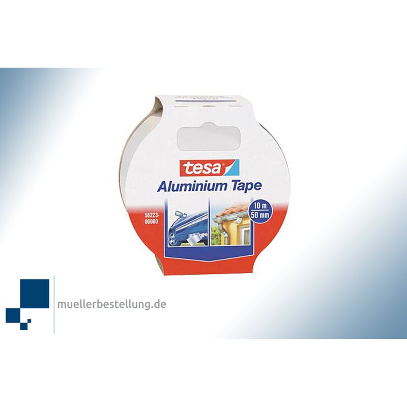 SPTESAALB-50-10 TESA 56223 Aluminium Klebeband, 50 mm, 10 m