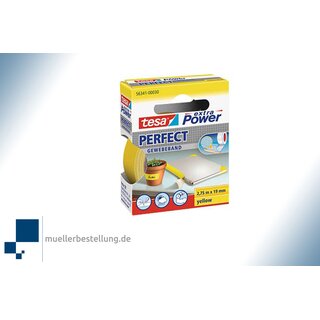 TESA extra Power� 56341 Gewebeband Perfect, gelb, 19 mm,...