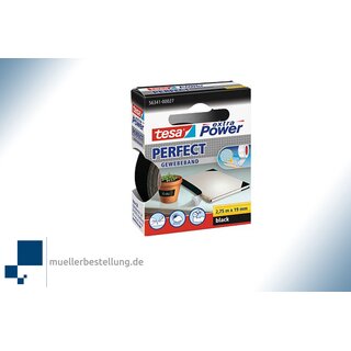 tesa extra Power® 56341 Perfect fabric tape, black, 19...