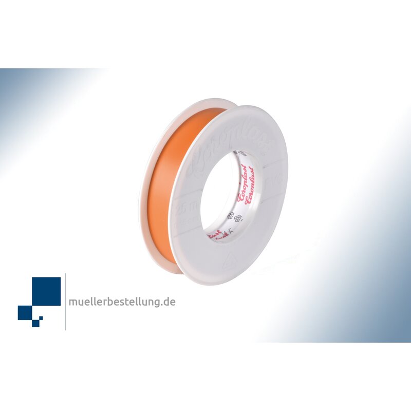 Coroplast 1793 vde electrical insulating tape, 25 m, 15 mm, orange