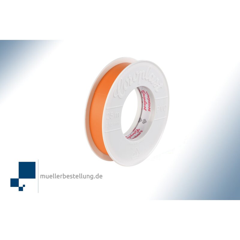 SP-CORO1812-VDE-25-19 Coroplast 1812 VDE Elektroisolierband, 25 m, 19 mm, orange