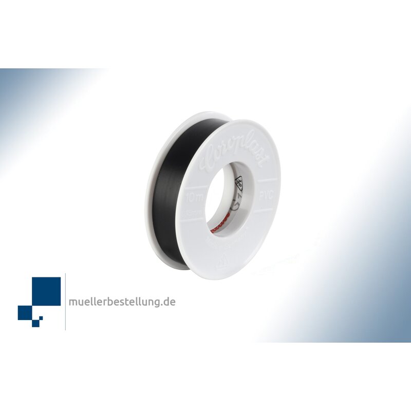SP-CORO1623-VDE-10-12 Coroplast 1623 VDE Elektroisolierband, 10 m, 12 mm, schwarz