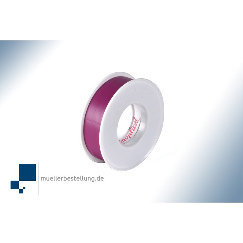 Coroplast 1647 vde electrical insulating tape, 10 m, 15 mm, purple