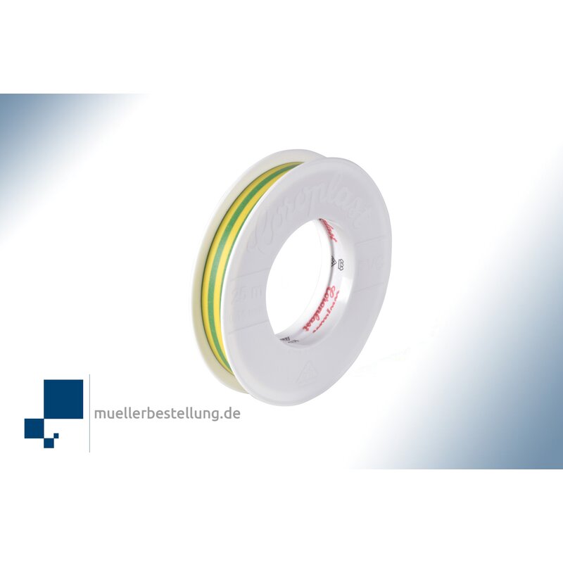 SP-CORO2067-VDE-25-15 Coroplast 2067 VDE Elektroisolierband, 25 m, 15 mm, grngelb