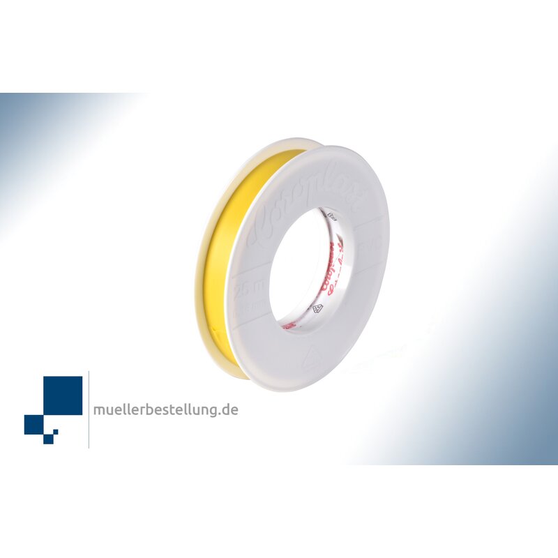 SP-CORO1791-VDE-25-15 Corplast 1791 VDE Elektroisolierband, 25 m, 15 mm, gelb