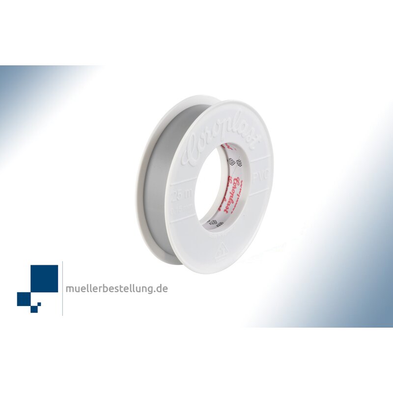 SP-CORO1828-VDE-25-19 Coroplast 1828 VDE Elektroisolierband, 25 m, 19 mm, grau