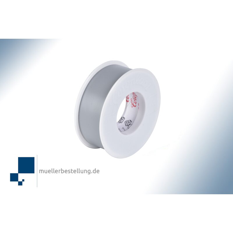 Coroplast 1700 vde electrical insulating tape, 10 m, 19 mm, grey