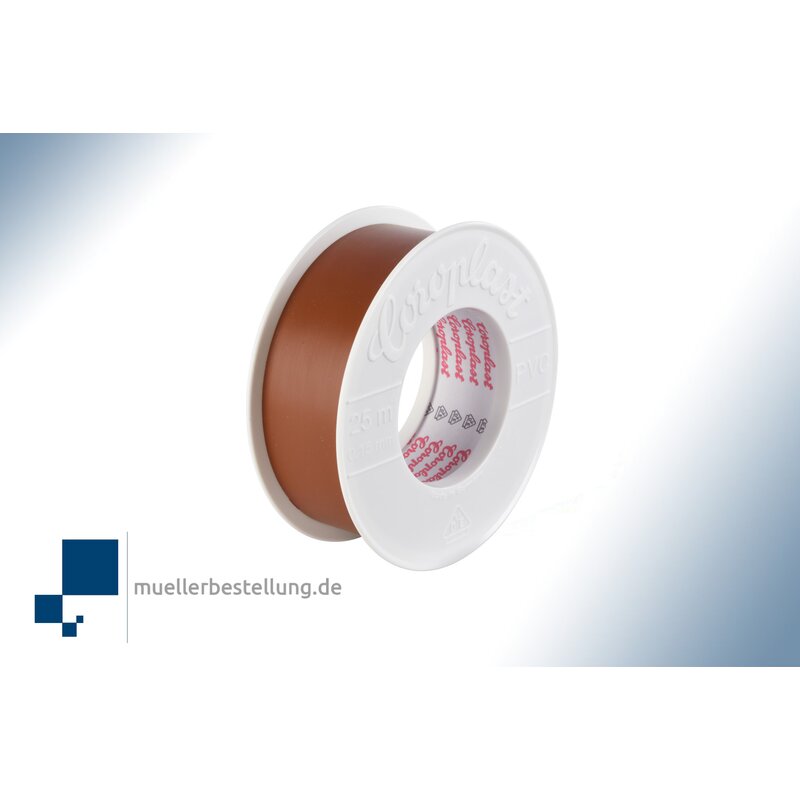 SP-CORO1865-VDE-25-30 Coroplast 1865 VDE Elektroisolierband, 25 m, 30 mm, braun