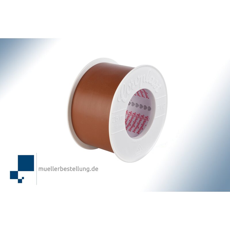 SP-CORO1891-VDE-25-50 Coroplast 1891 VDE Elektroisolierband, 25 m, 50 mm, braun
