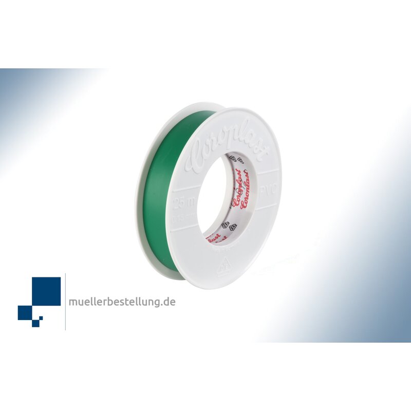 SP-CORO1852-VDE-25-19 Coroplast 1825 VDE Elektroisolierband, 25 m, 19 mm, grn