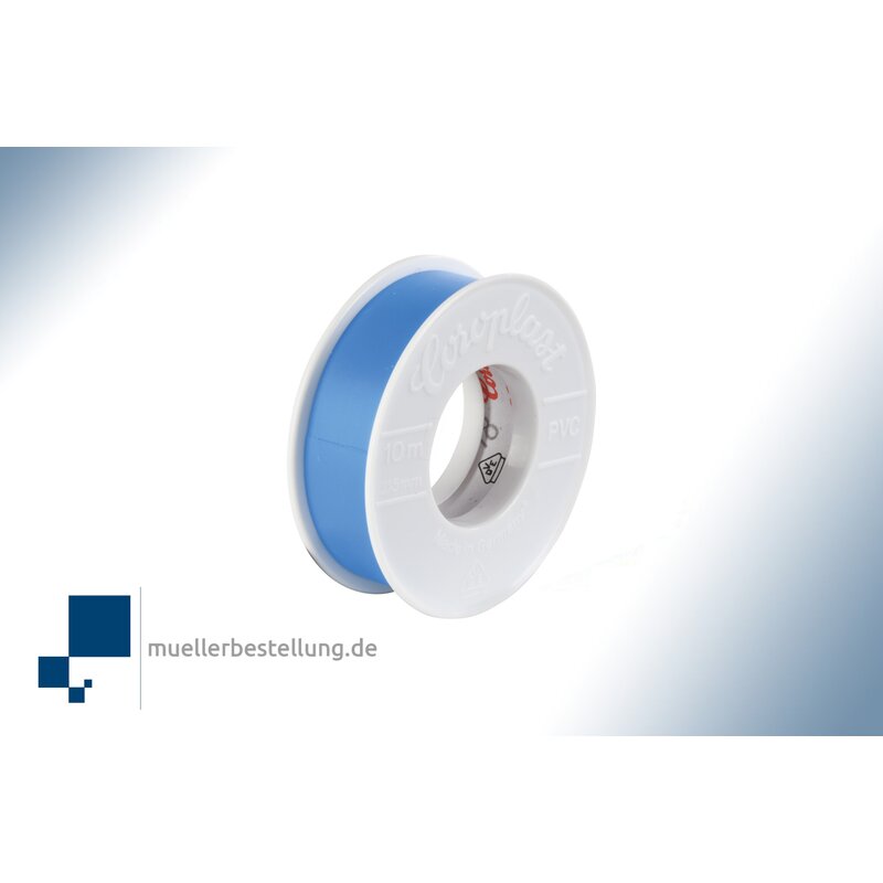 SP-CORO1653-VDE-10-15 Coroplast 1653 VDE Elektroisolierband, 10 m, 15 mm, hellblau