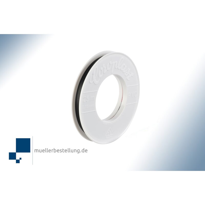 SP-CORO1775-VDE-25-09 Coroplast 1775 VDE Elektroisolierband, 25 m, 9 mm, schwarz