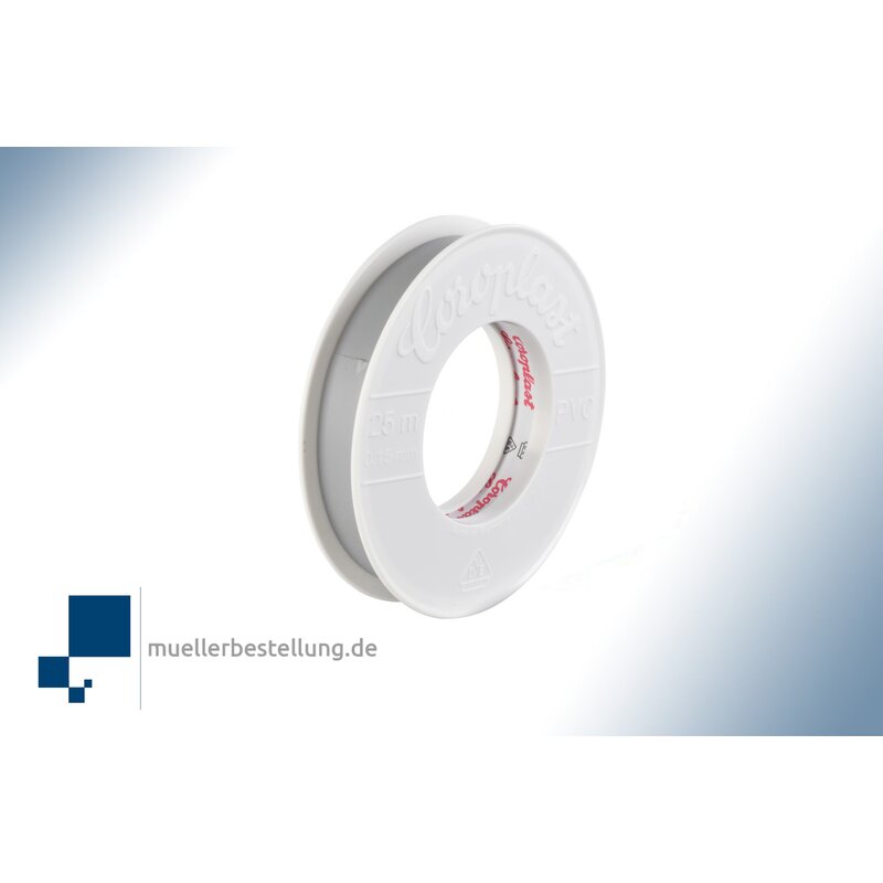 SP-CORO1803-VDE-25-15 Coroplast 1803 VDE Elektroisolierband, 25 m, 15 mm, grau