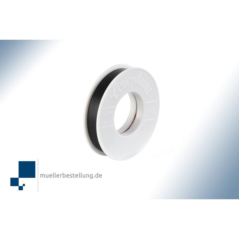 SP-CORO1579-VDE-10-09 Coroplast  1579 VDE Elektroisolierband, 10 m, 9 mm, schwarz