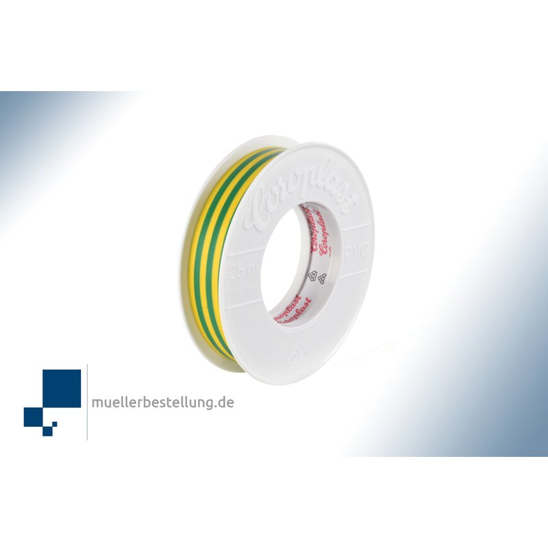 SP-CORO2068-VDE-25-19 Coroplast  2068 VDE Elektroisolierband, 25 m, 19 mm, grngelb