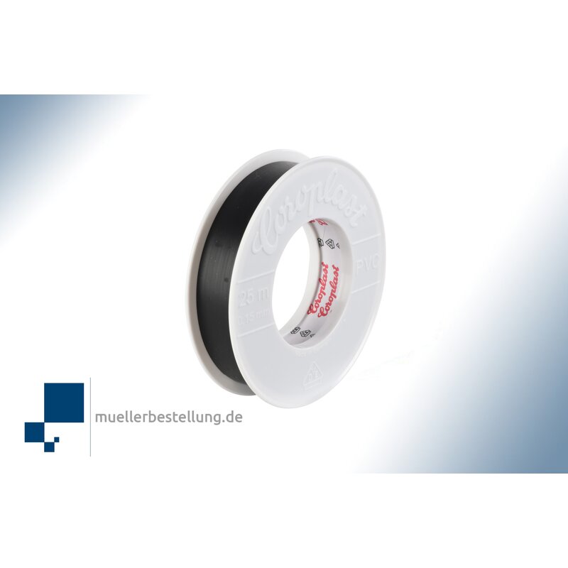 Coroplast 1836 vde electrical insulating tape, 25 m, 19 mm, black
