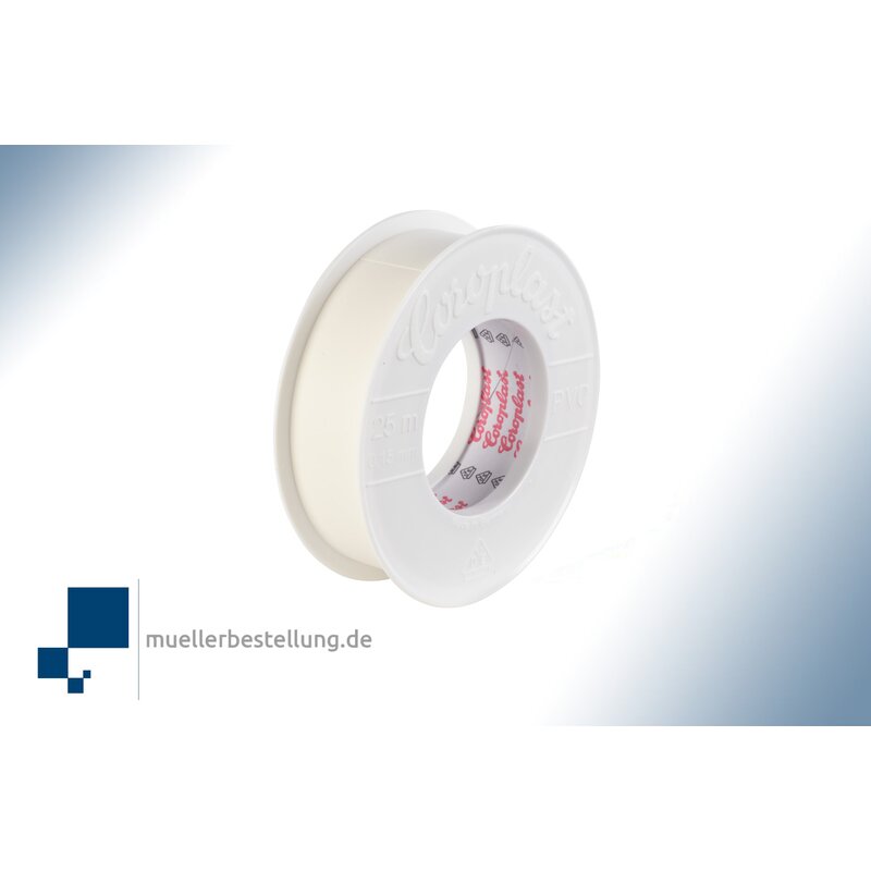 Coroplast 1844 vde electrical insulating tape, 25 m, 25 mm, white