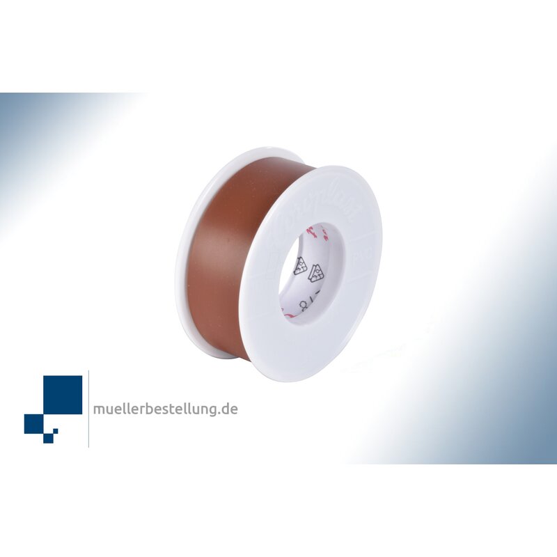 SP-CORO1703-VDE-10-19 Coroplast 1703 VDE Elektroisolierband, 10 m, 19 mm, braun