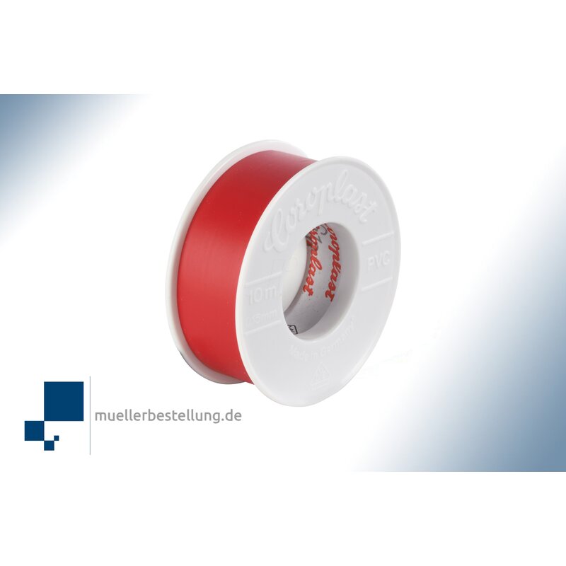SP-CORO1684-VDE-10-19 Coroplast 1684 VDE Elektroisolierband, 10 m, 19 mm, rot