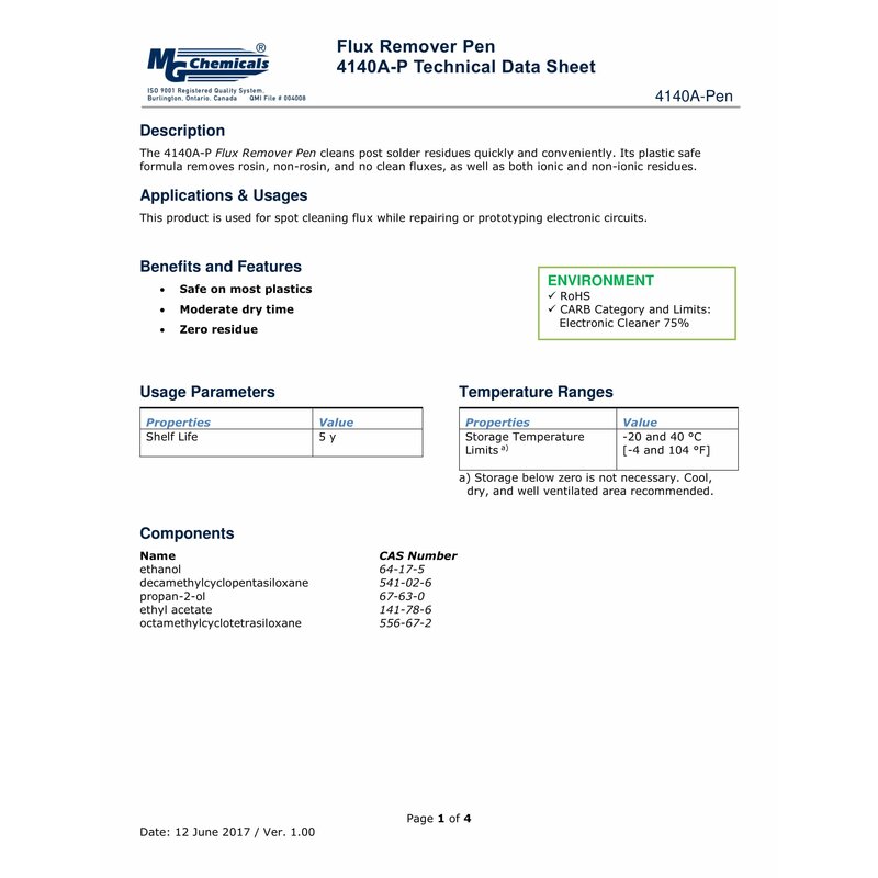 MG Chemicals - Flux Remover PEN- Carb Compliant