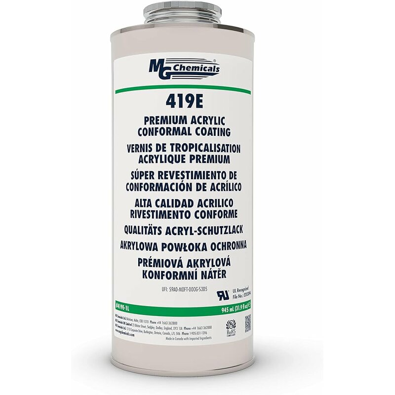 419E-1L MG Chemicals 419E Acryl Schutzlack, Transparent, Liquid 945 ml