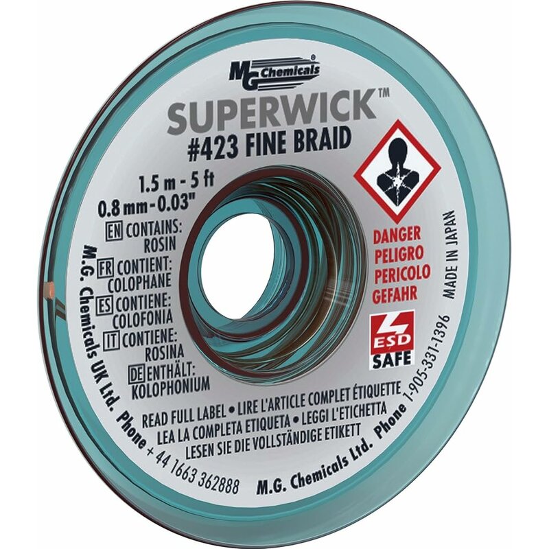MG Chemicals - Superwick - #1 White, Static Free, 1.0 mm - 0.039
