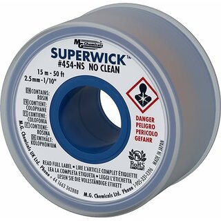 MG Chemicals - Superwick - #4 Blue, Fine Braid, No Clean,...