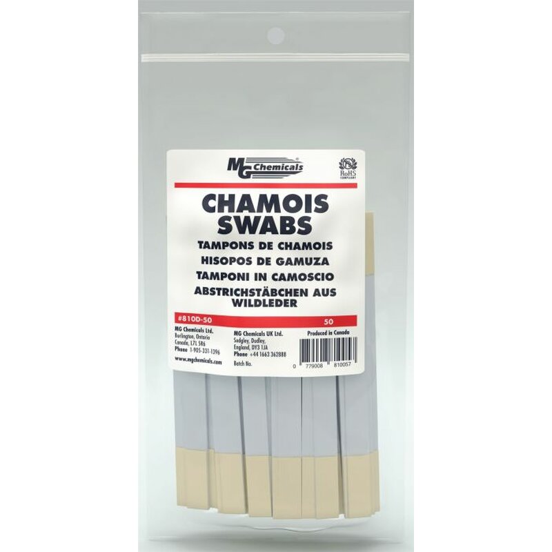 810D-50 MG Chemicals 810D Chamois-Tupfer - Doppelkpfig 50er Pack