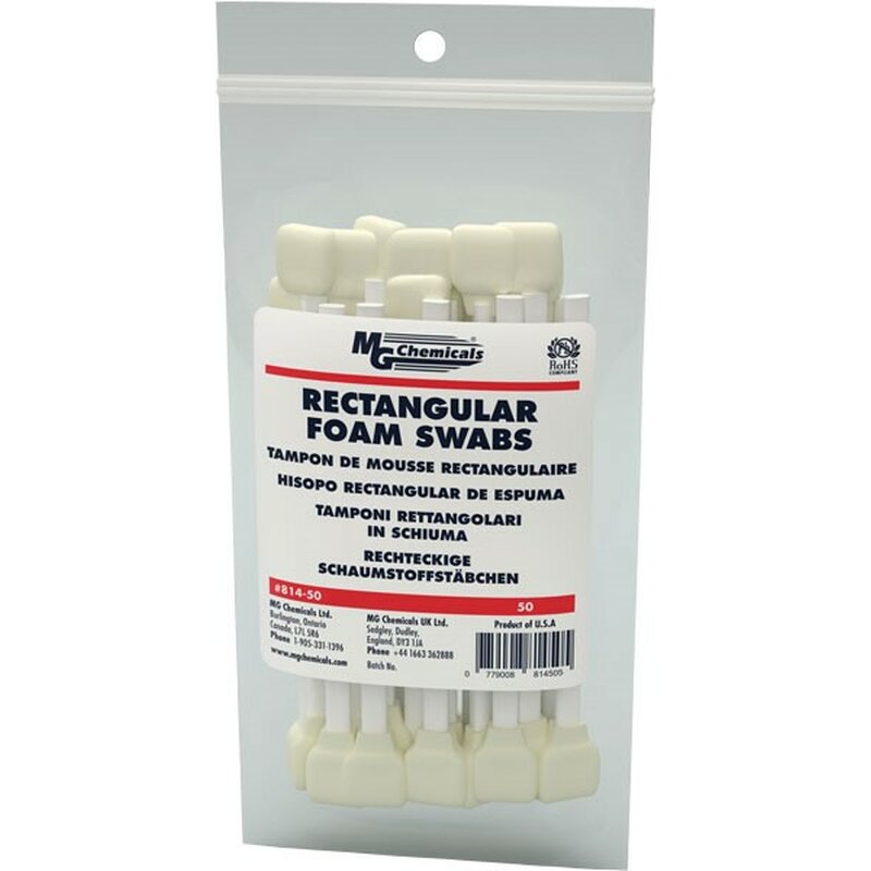 MG Chemicals - Rectangular Foam Swabs