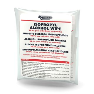 MG Chemicals - 99.9% Isopropyl Alcohol Wipe - Individual...