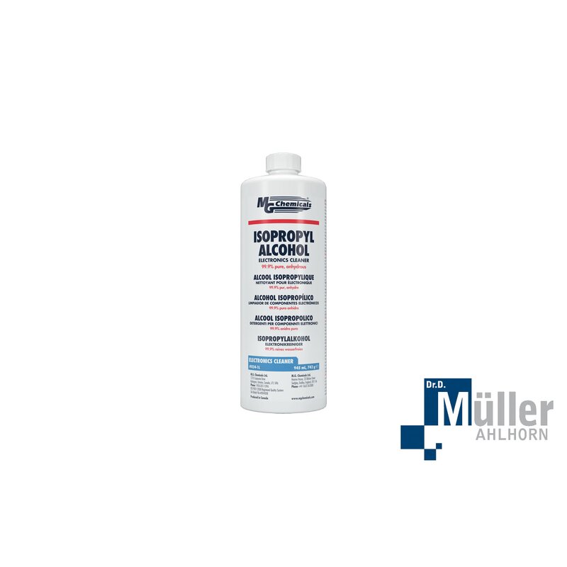 Produktbild von MG Chemicals 70/30 Alkohol-Tücher – 6x5 Zoll, 25 Stück – Für Elektronik-Reinigung & Desinfektion