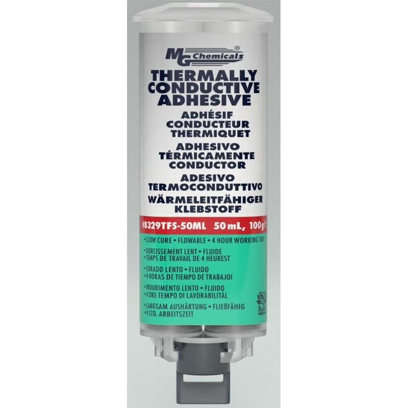 8329TFS-50ML MG Chemicals 8329TFS Langsam hrtender, thermisch leitfhiger Klebstoff, fliefhig, 45 ml