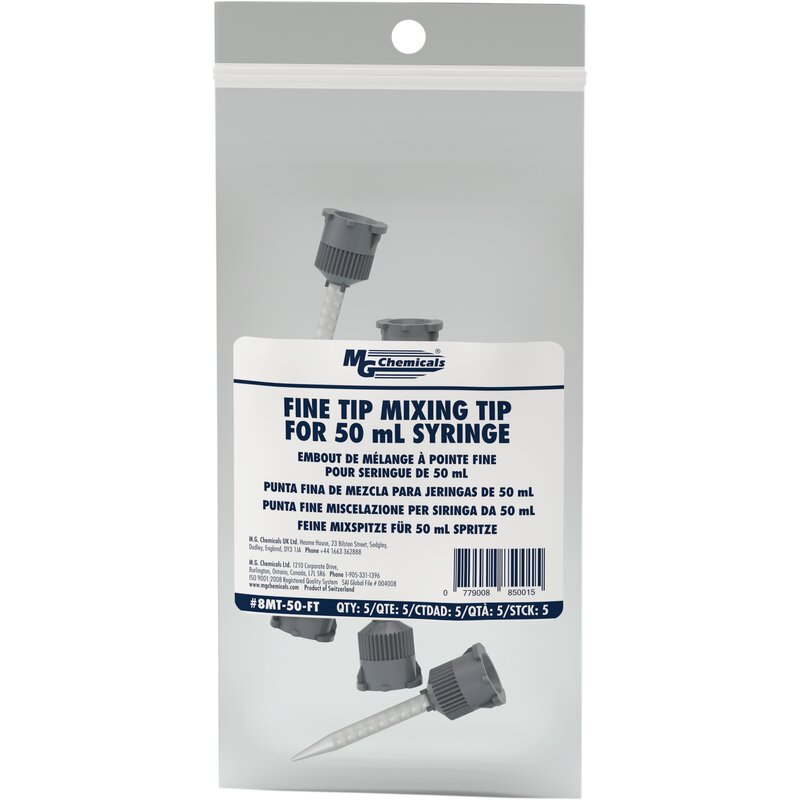 8MT-50-FT MG Chemicals 8MT Feinspitze-Mischspitze fr 50 ml-Spritze, 5er-Pack