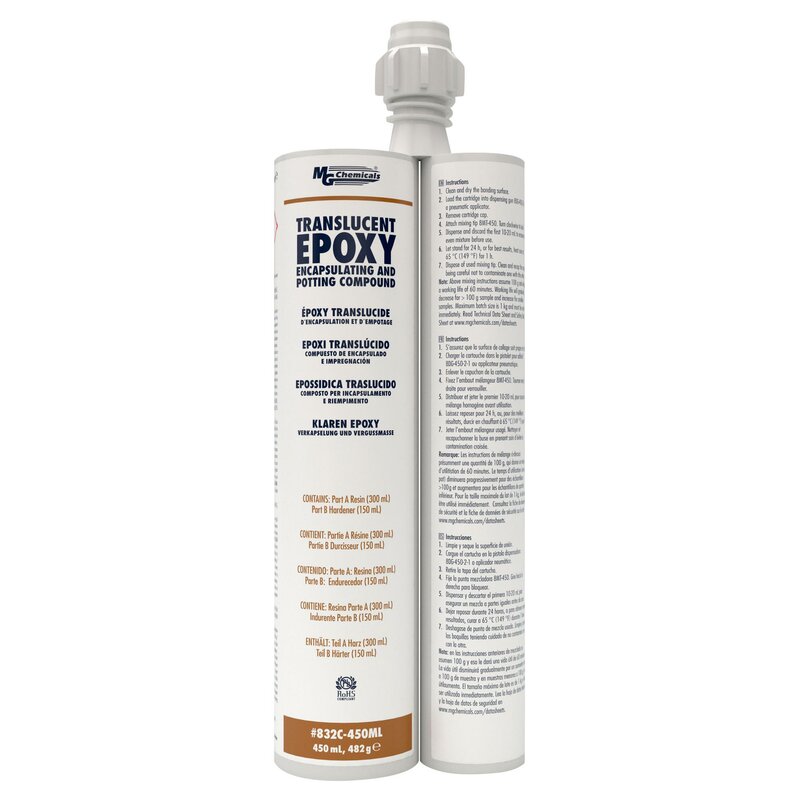 MG Chemicals - Epoxy Cartridge - Clear Encapsulating & Potting Compound (RATIO 2:1)