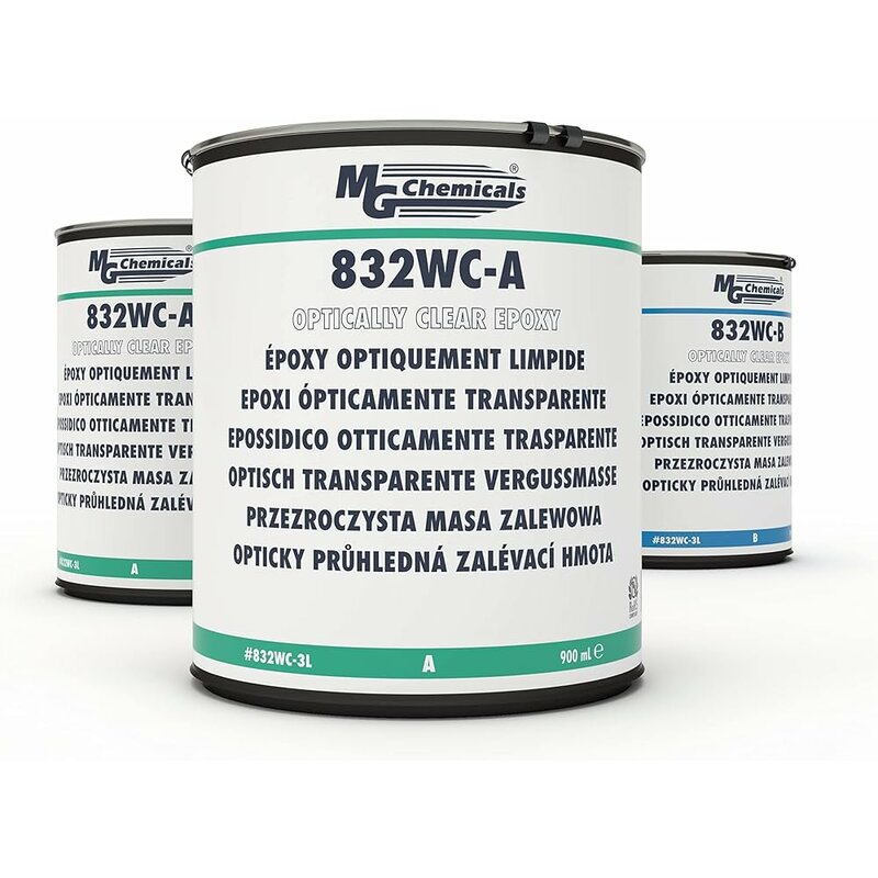 832WC-3L MG Chemicals 832WC Optisch klare Epoxid-, Verguss- und Verkapselungsmasse, 2,89 L