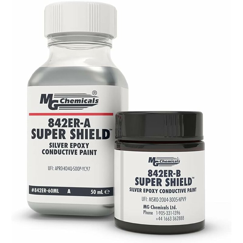 842ER-60ML MG Chemicals 842ER SUPER SHIELD&trade; &trade; Leitfähige Silber-Epoxid-Beschichtung, 60 ml