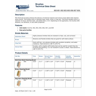 MG Chemicals - Brass Cleaning Brush - Trim Length: 1.9 cm